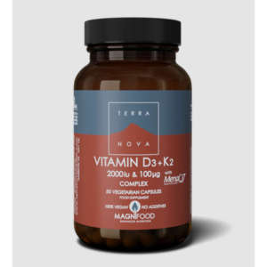 TERRANOVA VITAMIN D3 2000iu & K2 (as MenaQ7®) 100µg COMPLEX